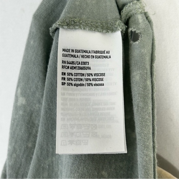 American Eagle Distressed Deconstructed Gorpcore Grunge Ruffle Flounce Top Sz S - Picture 7 of 11